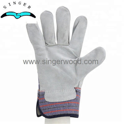 Cowhide Split Leather Work Gloves,double palm Welding Hand Gloves