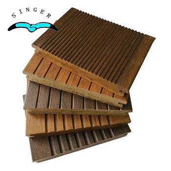Outdoor Use Strand Woven Matt Finish carbonized bamboo in yacht decking For Swimming Pool